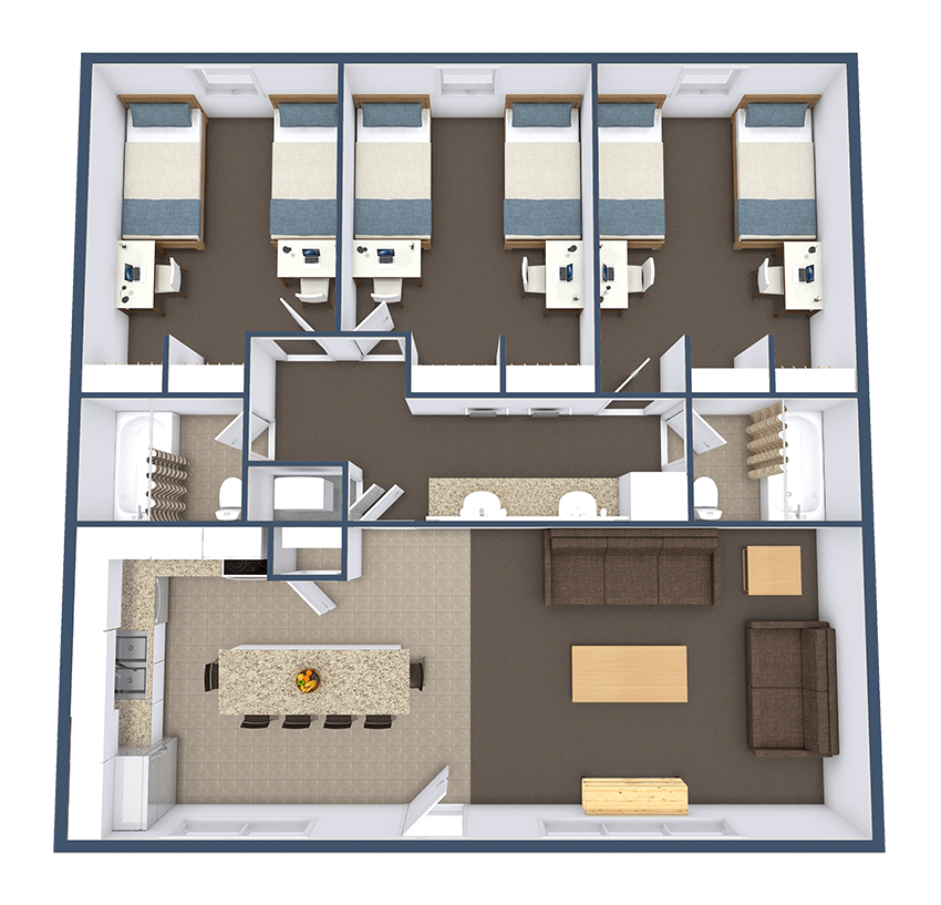 Floor Plan Crown Apartments